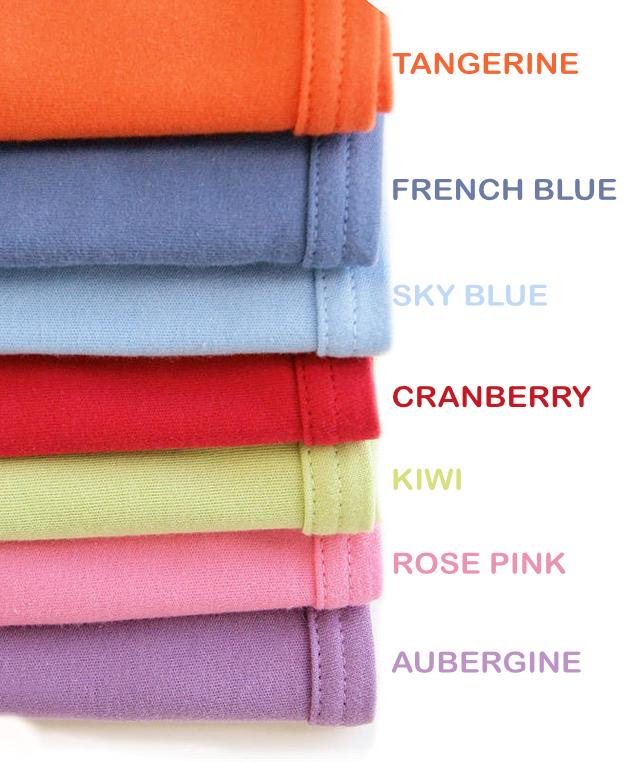 colour range organic cotton blankets