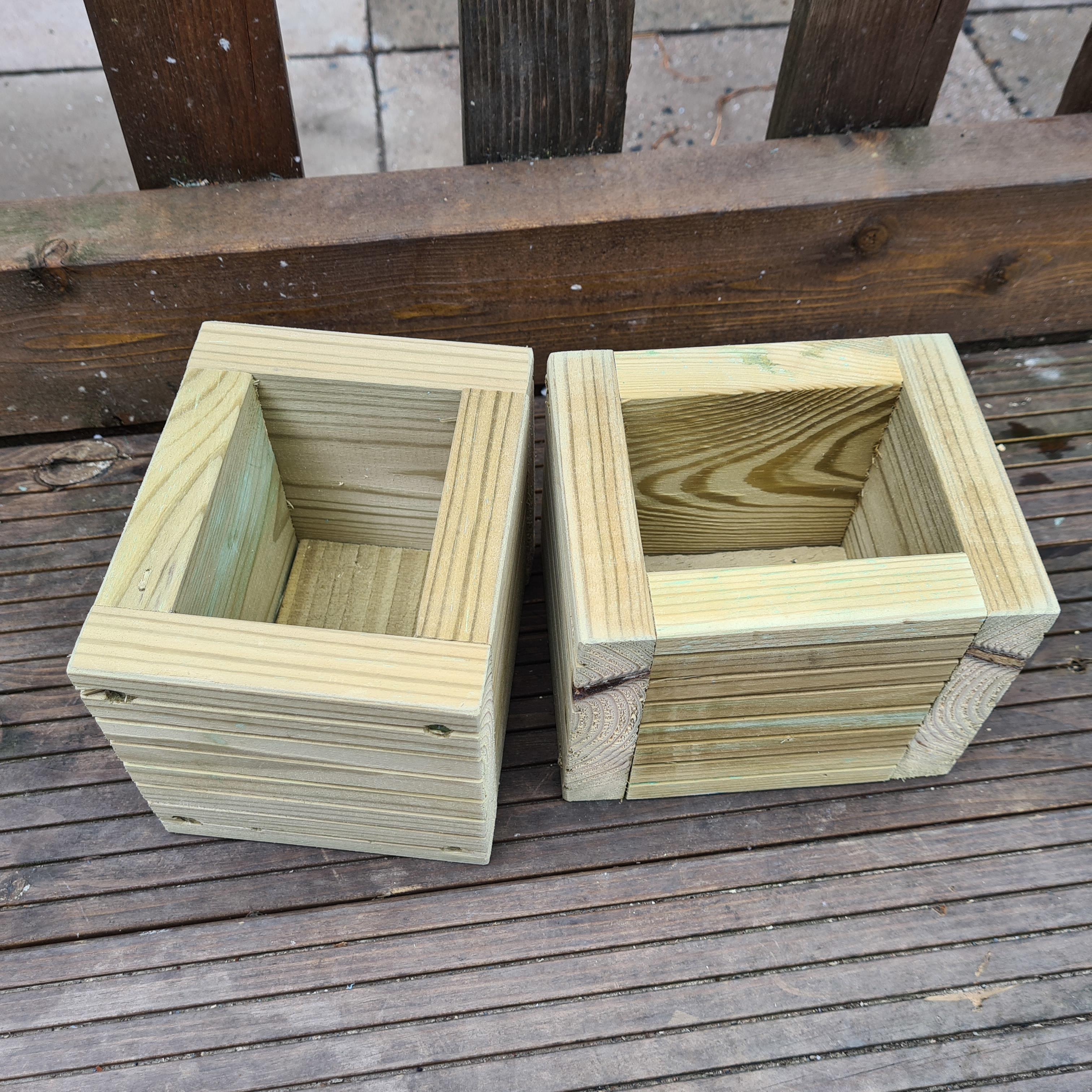 TWO DECKING HERB BOXS