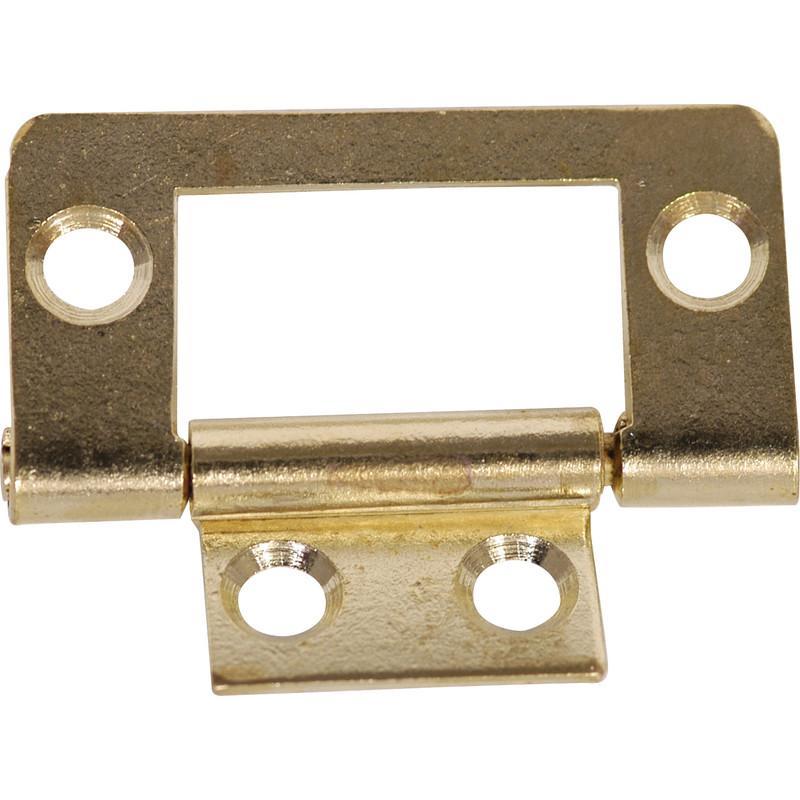 brass plated flush hinge