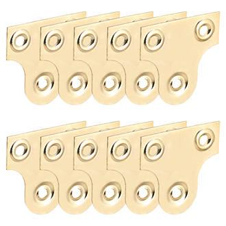Round Hole Mirror Plates 32mm Pack Of 10