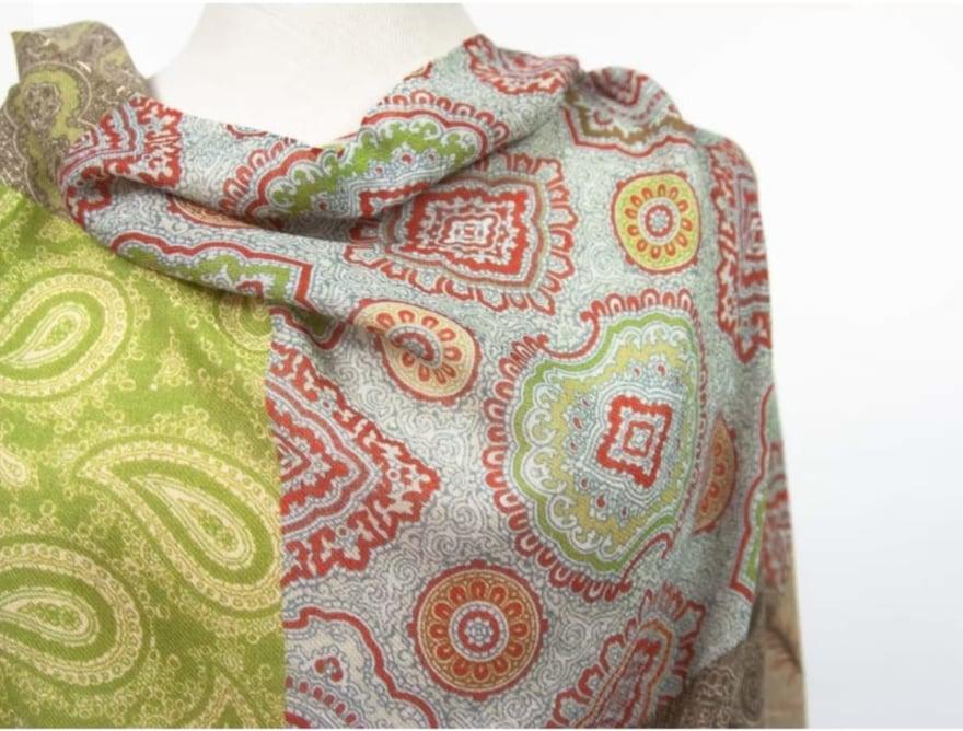 Paisley Floral Wool ladies scarf/shawl