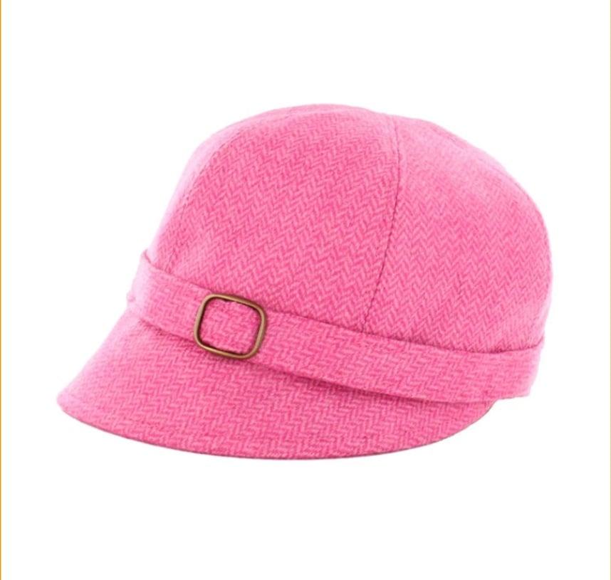 Mucros TWEED PINK FLAPPER HAT