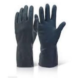 Heavyweight Black Rubber Gloves - Parma Automotive