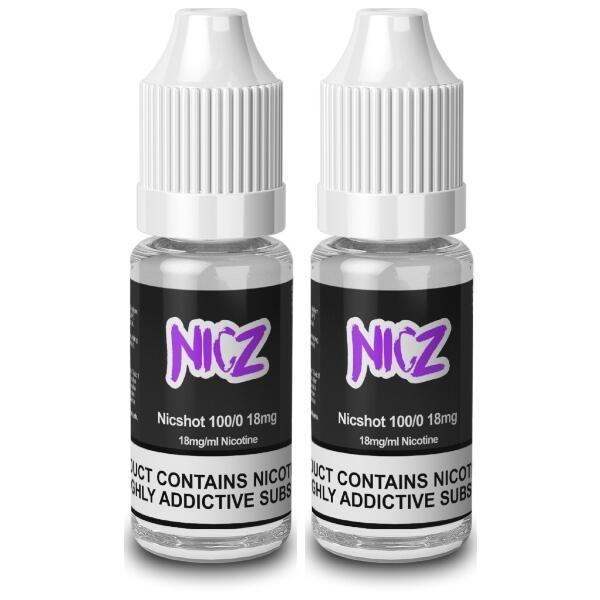 100VG Nicotine Shots by Nicz (Box of 20)