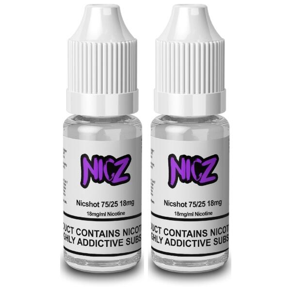 75VG Nicotine Shots by Nicz (Box of 20)