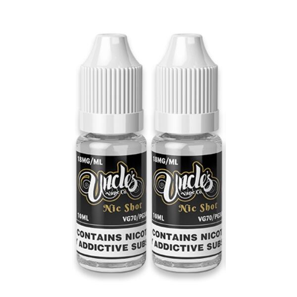 70VG Nicotine Shots by Uncles Vape Co