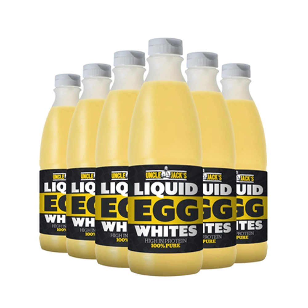 Uncle Jack's Free Range Liquid Egg Whites 6 x 970ml Bottles SSP UK