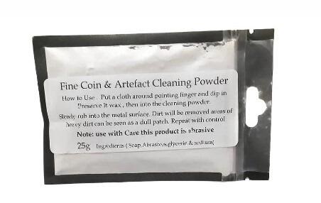 Milled Silver & Copper Coin Cleaning Solution