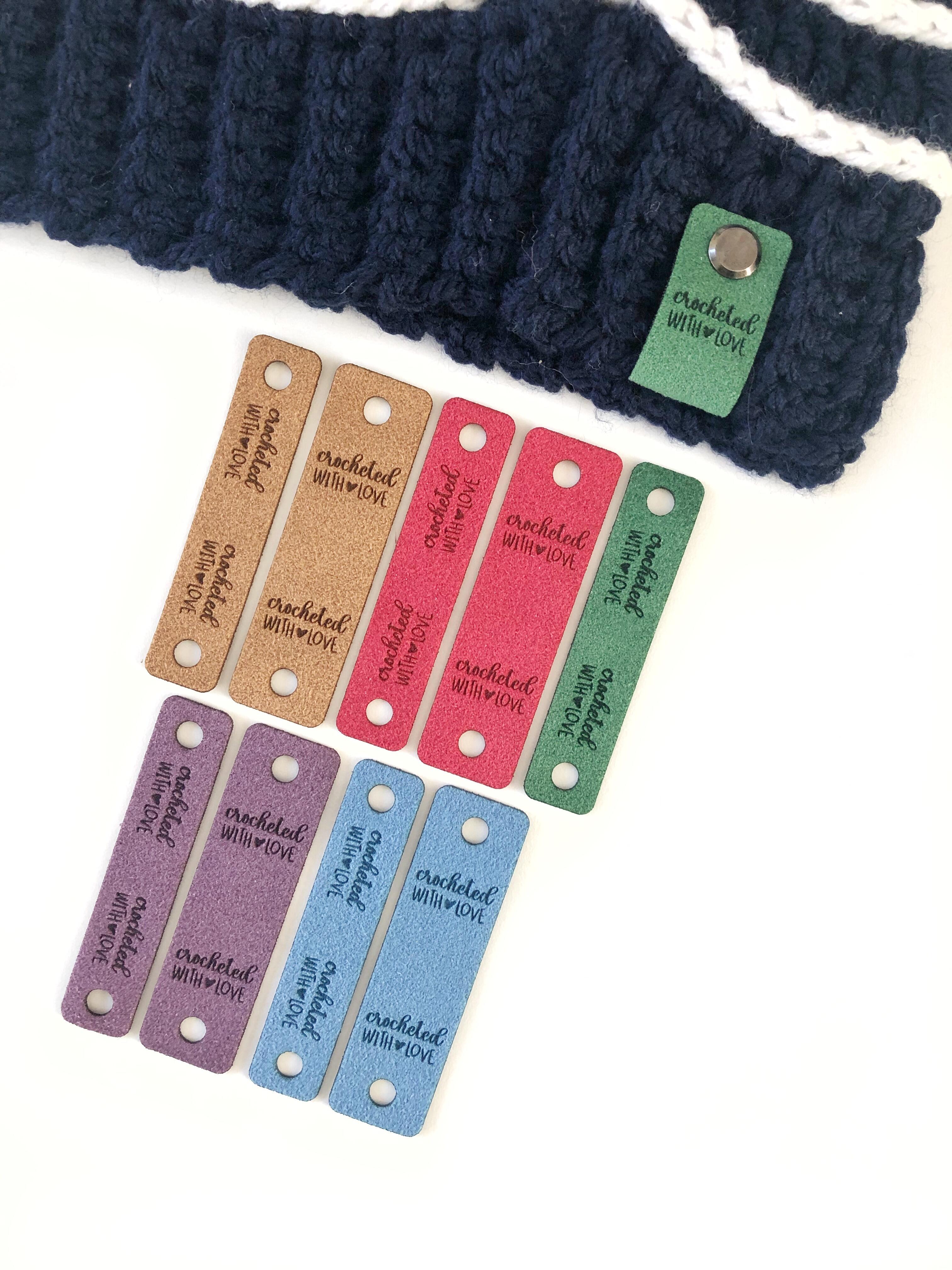 Engraved tags to elevate your knitted and crocheted items giving each piece a special finishing touch