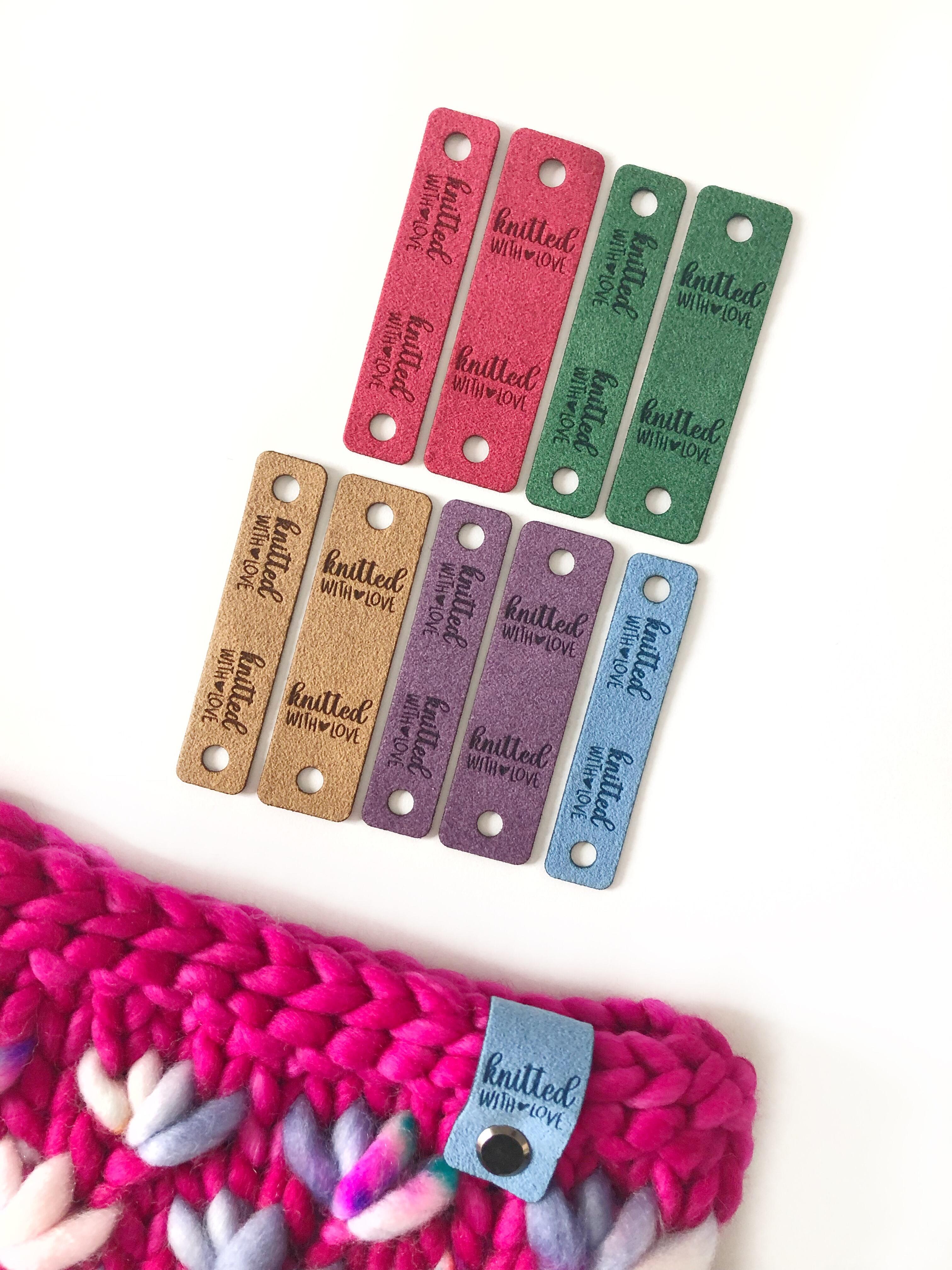 Engraved tags to elevate your knitted and crocheted items giving each piece a special finishing touch