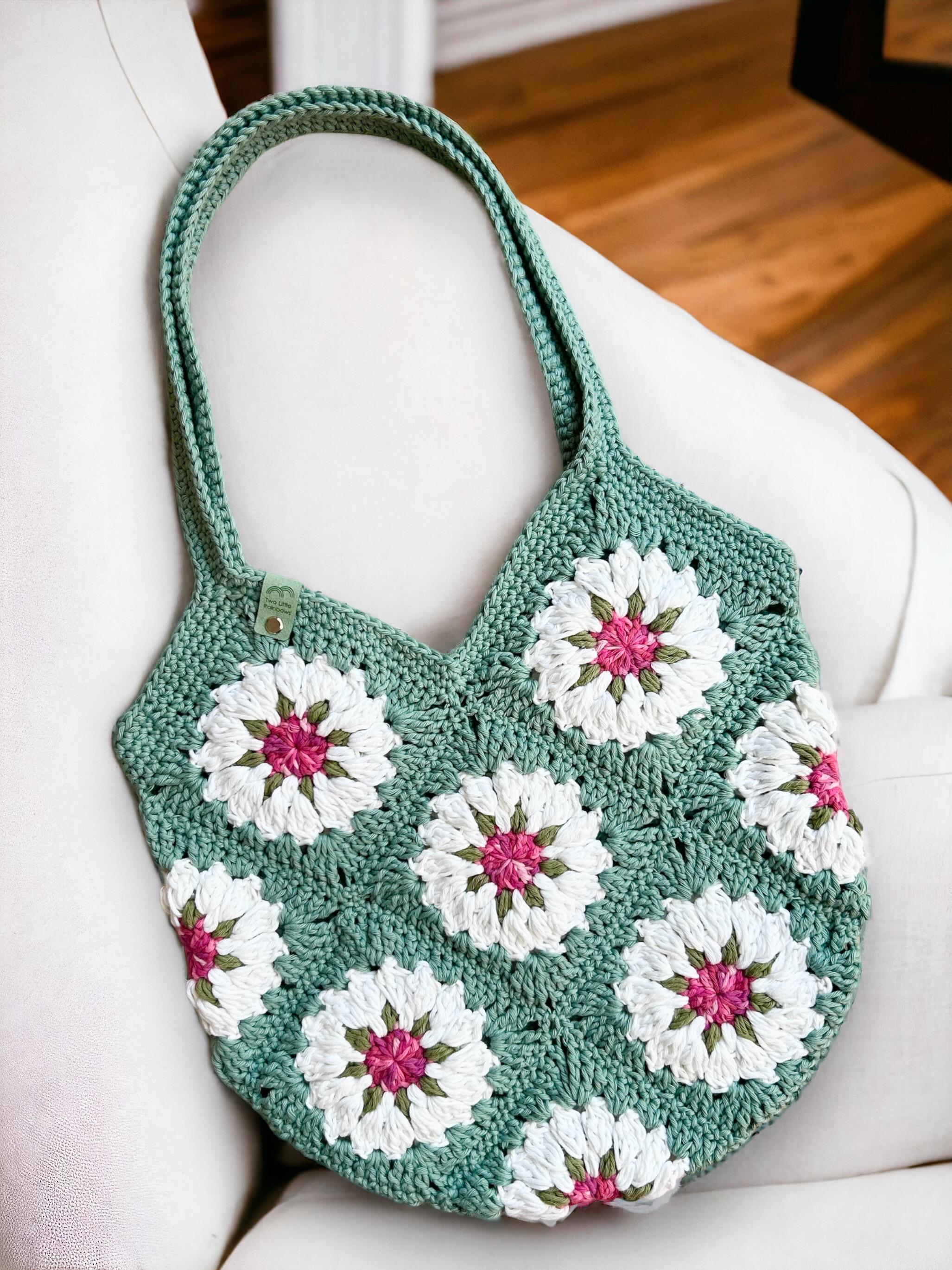 Handcrafted with love, this bag is a beautiful floral accessory that adds a pop of color and personality to any outfit
