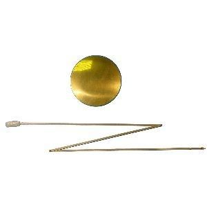 LENTILLE DE PENDULE MORBIER EN LAITON. 130MM