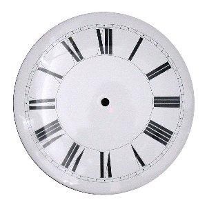 CADRAN EMAIL HORLOGES MORBIER 230mm. MACHABERT ST JULIEN, FLEURS