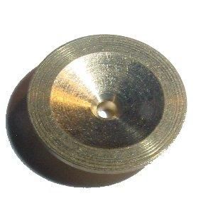 RONDELLE EN LAITON TOURNE 13mm.