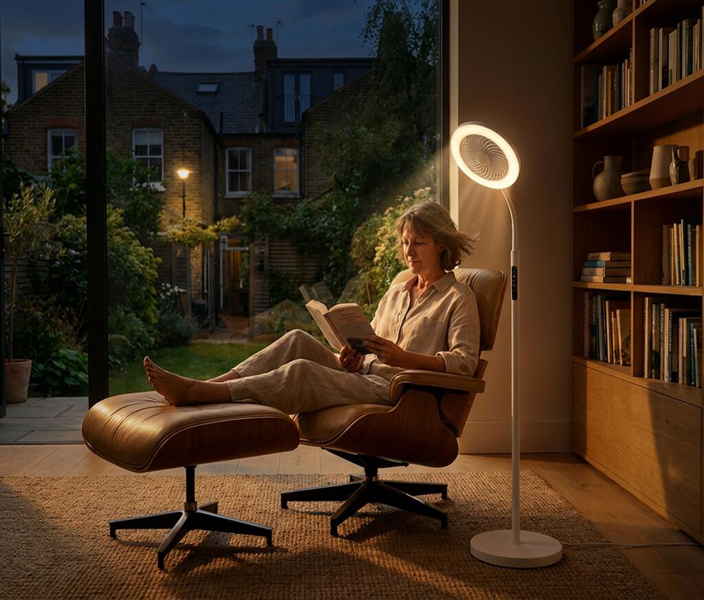 NEW – Lifemax LED Floor Light with Cooling Fan