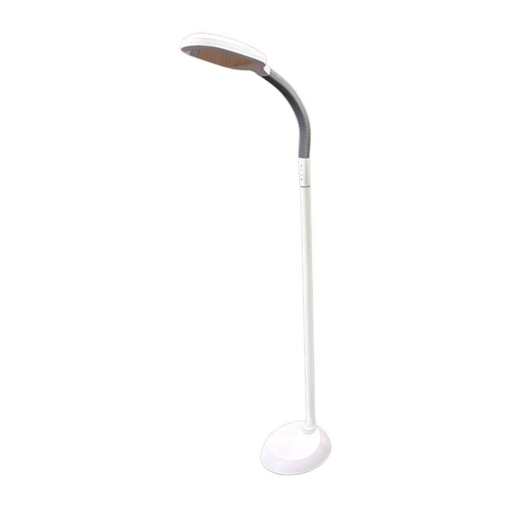 This is an image of the Lifemax Professional Reading Floor Light in white on a white background