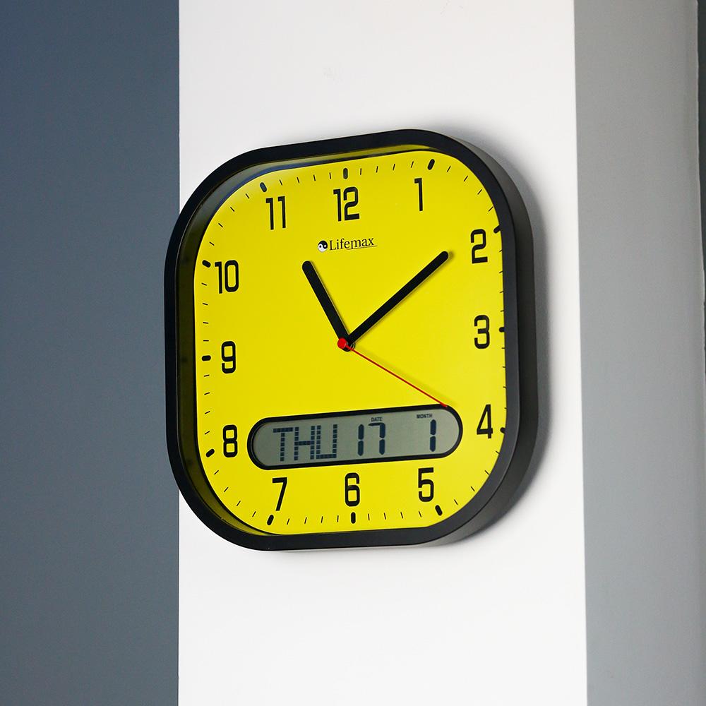 Clear Time Wall Clock - High Contrast