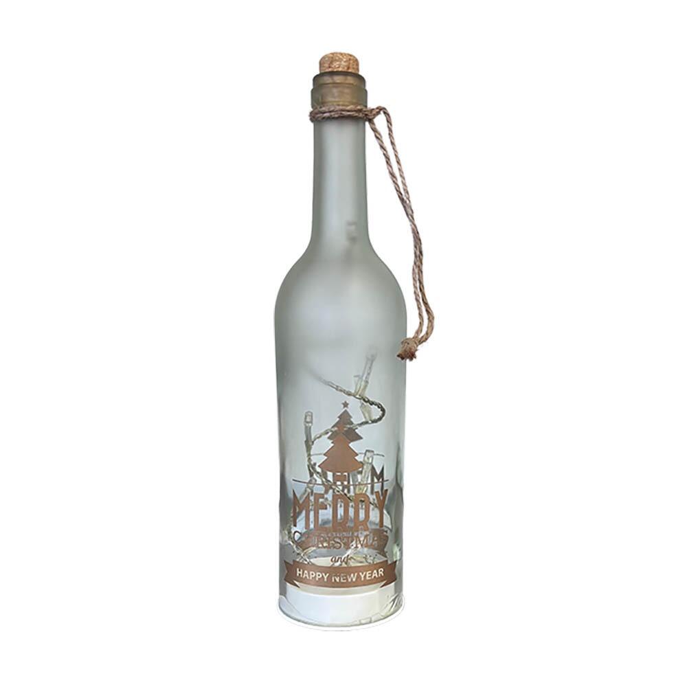 Lifemax Sparkling LED Christmas Wine Bottle Decoration on a white background