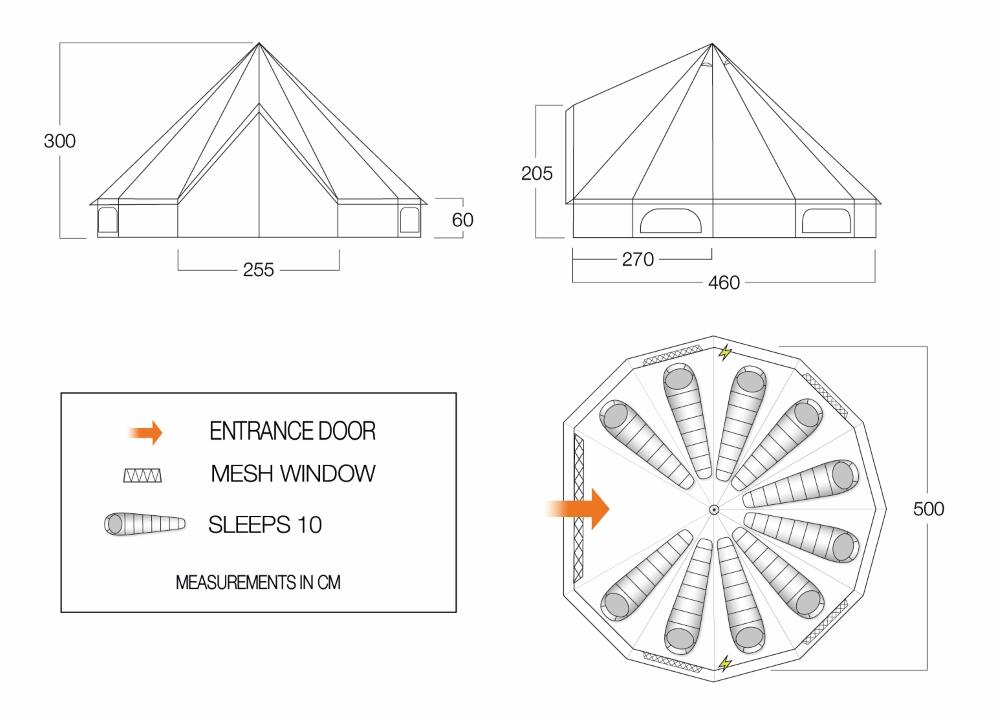 Sunrise Bell Tent 5M - Additional Image 1