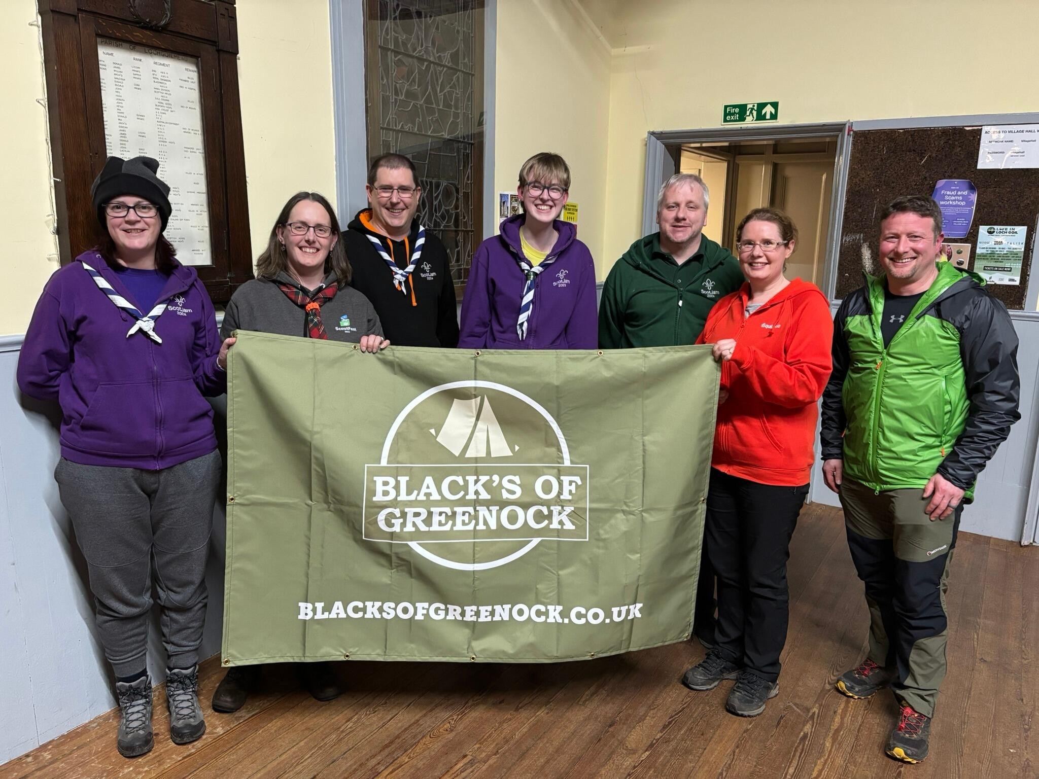 Winners of general knowledge, Scout Centre Lochgoilhead, easter 2025