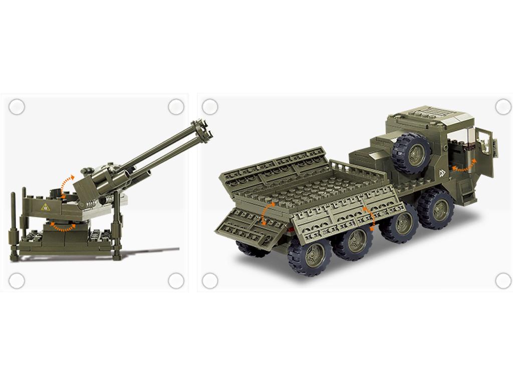 Army Heavy Truck M38 B0302 | Bricks & Blocks | Military Toys