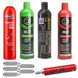 Airsoft BB gun gas refill tins 12g Co2 caplets 88g CO2 capsule threaded top