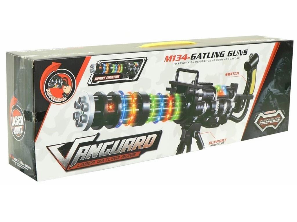 M134 Gatling rotary toy machine gun pretend weapon right side view