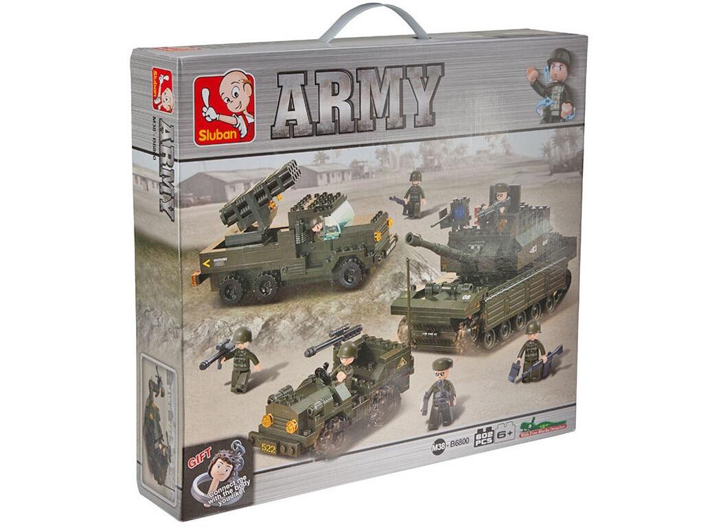Bricks Army Tanks Military Set, Sluban Military Series