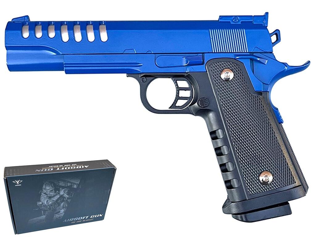 V16 BB Gun Custom M1911 4.3 Ported Hi-Capa Spring Airsoft Pistol