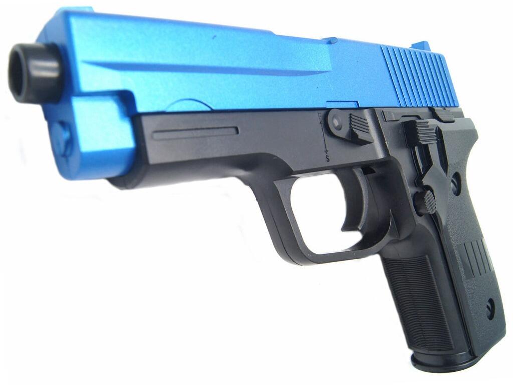P2698 Spring BB gun pistol in blue 