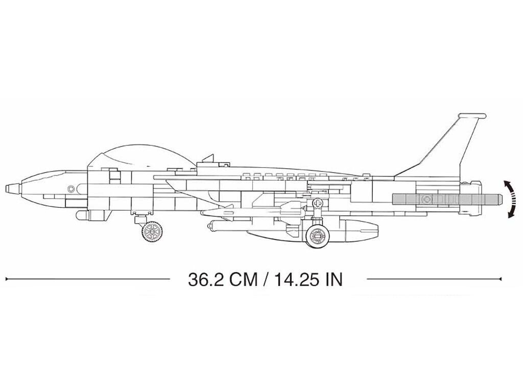 Avión De Combate F-14 Us Compatible Lego 404pzs Sluban B0755