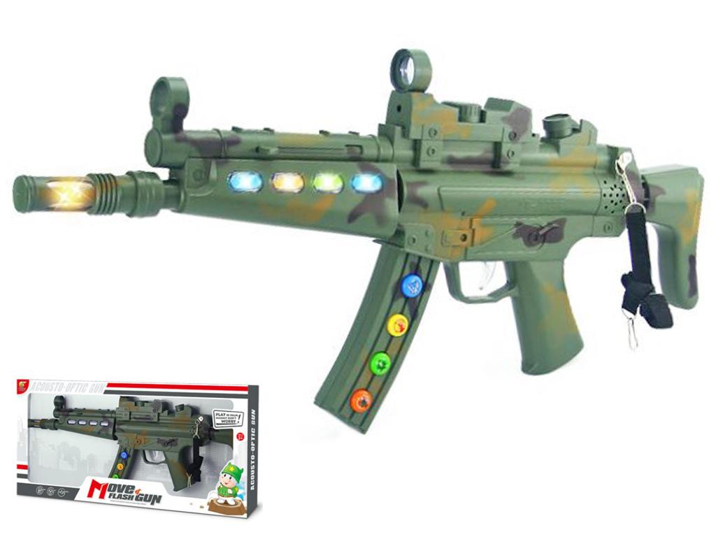 Mp5 Smg Bo Sound And Lights Toy Gun Ak3388g Military Toys