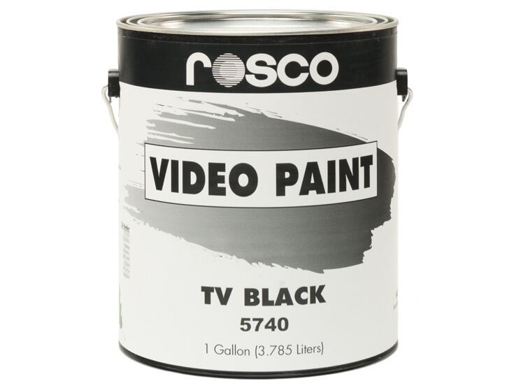 Rosco 574017 TV paint, 3.79 litres, Black