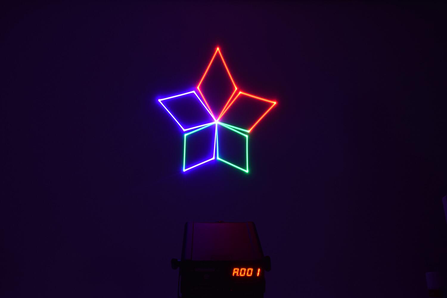 QTX Crystalizer: 1W RGB 3D Animation Laser