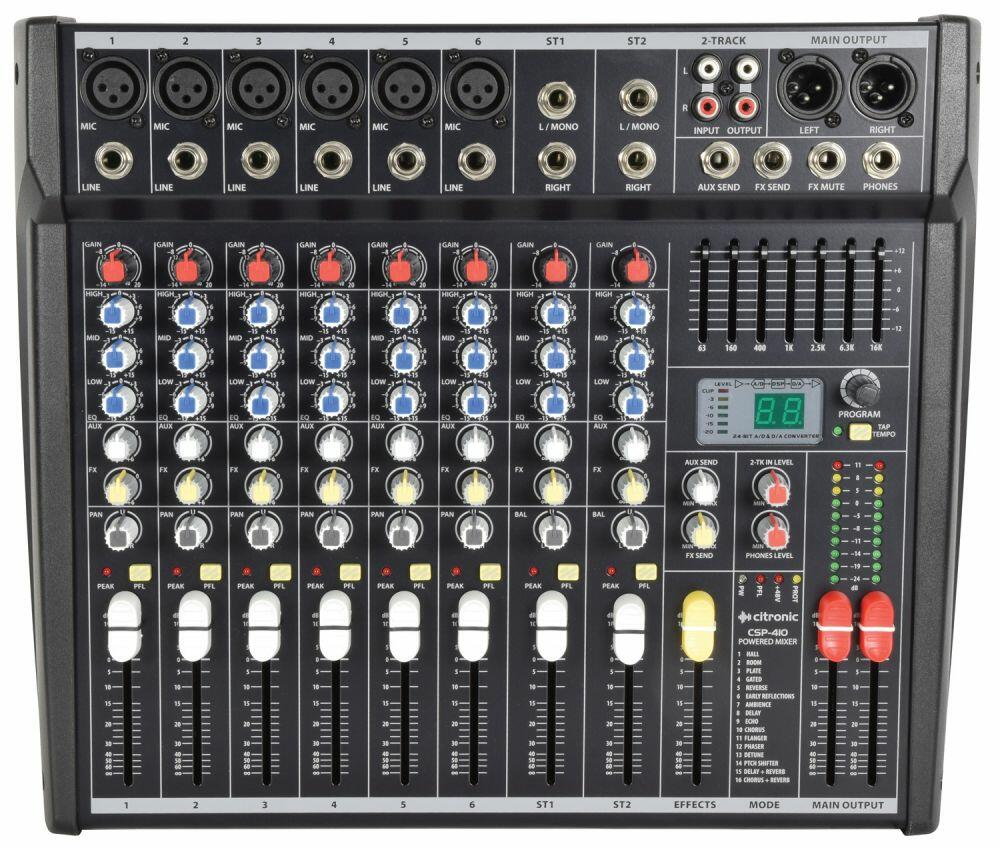Citronic CSP-410 Compact Powered Mixer with DSP 170.843UK