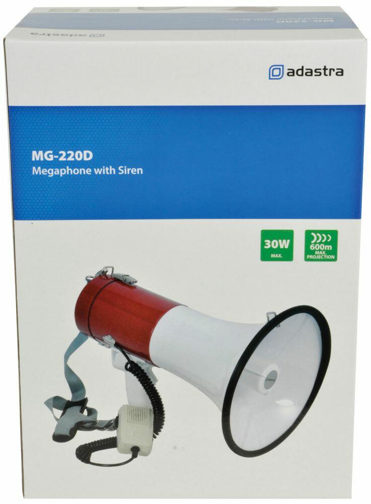 Adastra MG-220D 30W Megaphone with Siren. - 952.019UK