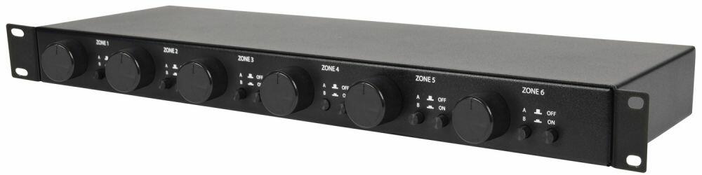 Adastra AT6 Volume Attenuator + A/B Switcher 100V 6 x 30W - 952.476UK