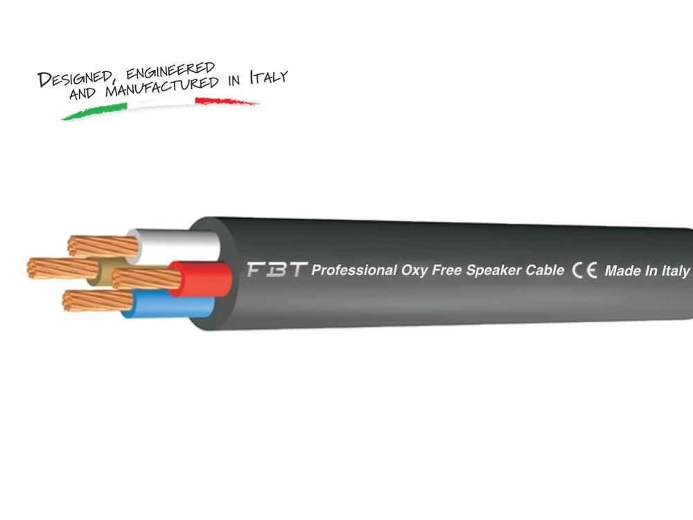 StageCore Professional OFC Speaker Cable Black, 4 x 4mm PVC Flex 13.2mm BLACK - (33031)