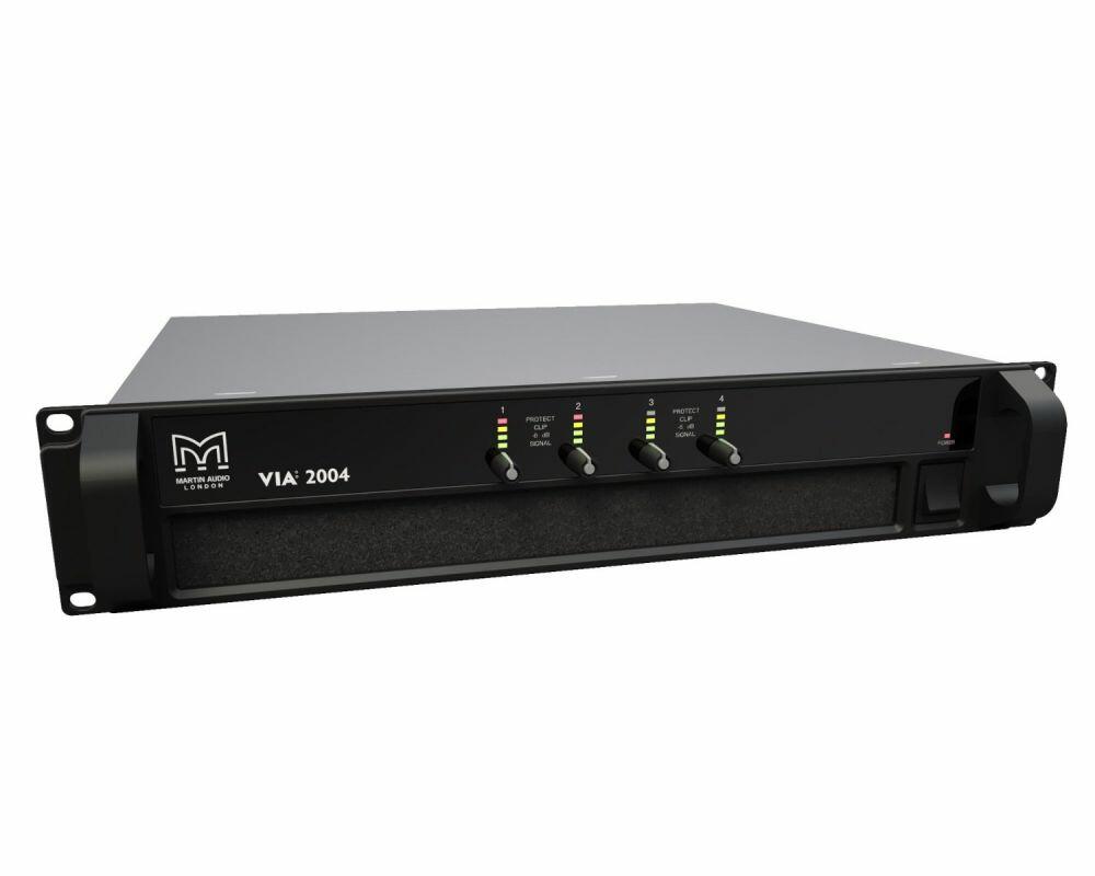 Martin Audio VIA2004 4 Channel Class D 4x500W @ 4ohm Power Amplifier 2U