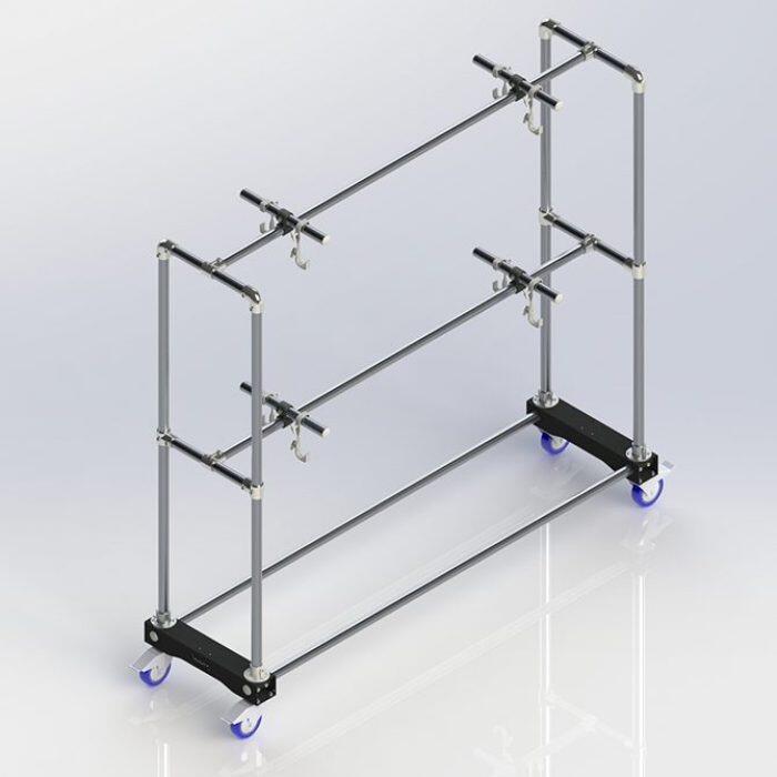 Doughty G3507 - 2.5M Meat Rack Trolley