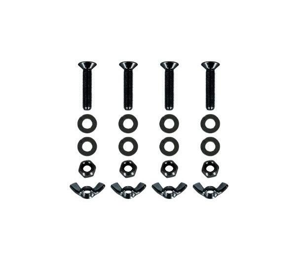 Equinox Quad Steel DecoTruss Base Plate Bolt Pack, Black