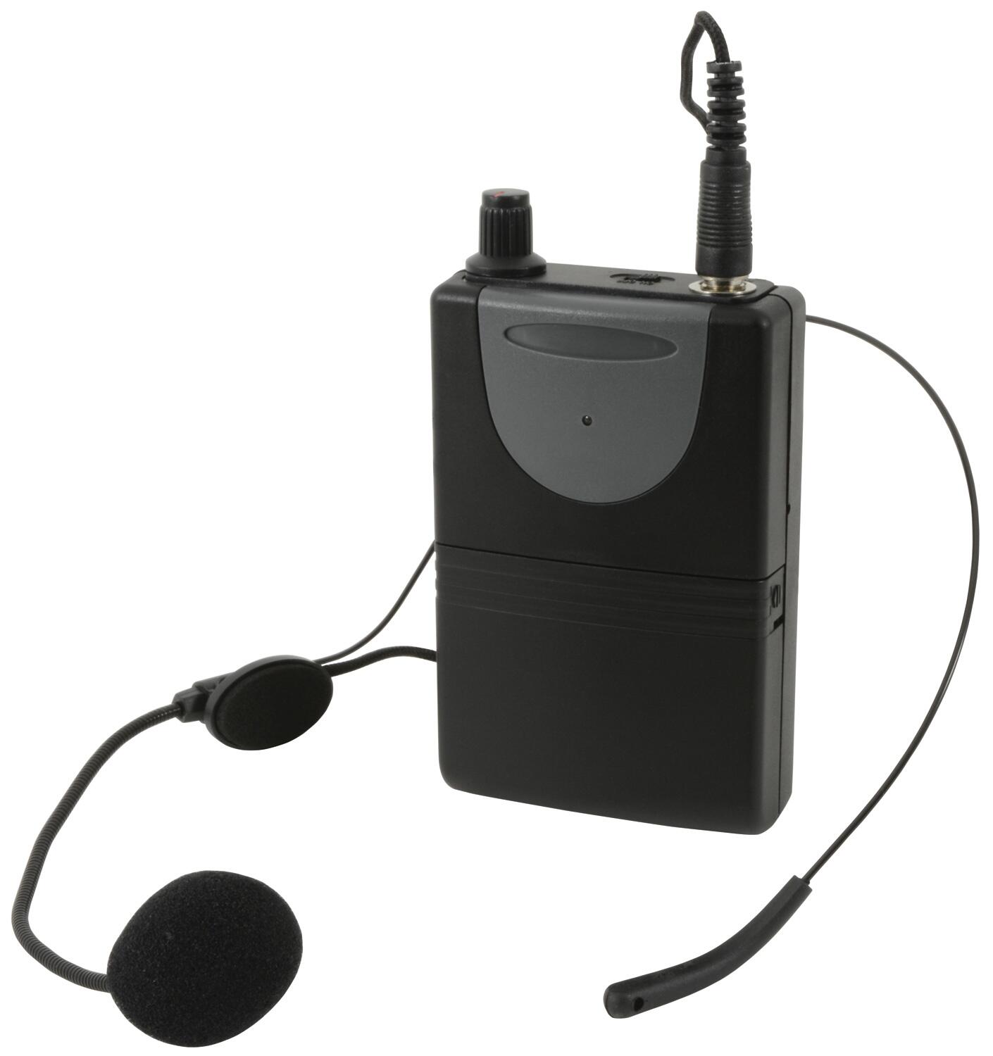 QTX QHS VHF Beltpack & Headset for QRPA and QXPA+ Portable PA