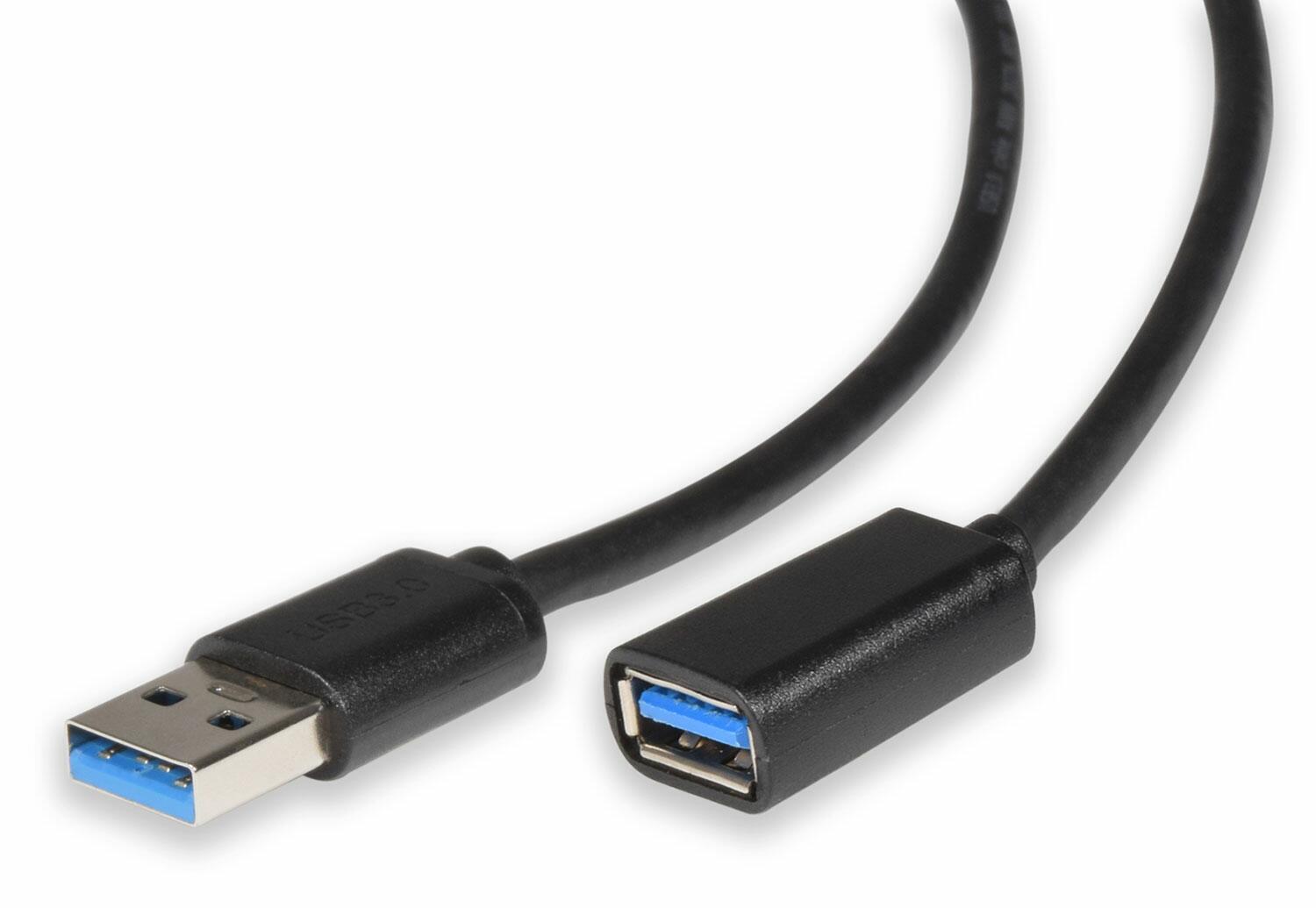 AV:Link USB 3.0 Type-A Plug to Type-A Socket Leads - 1.5 Metres - 113.030UK