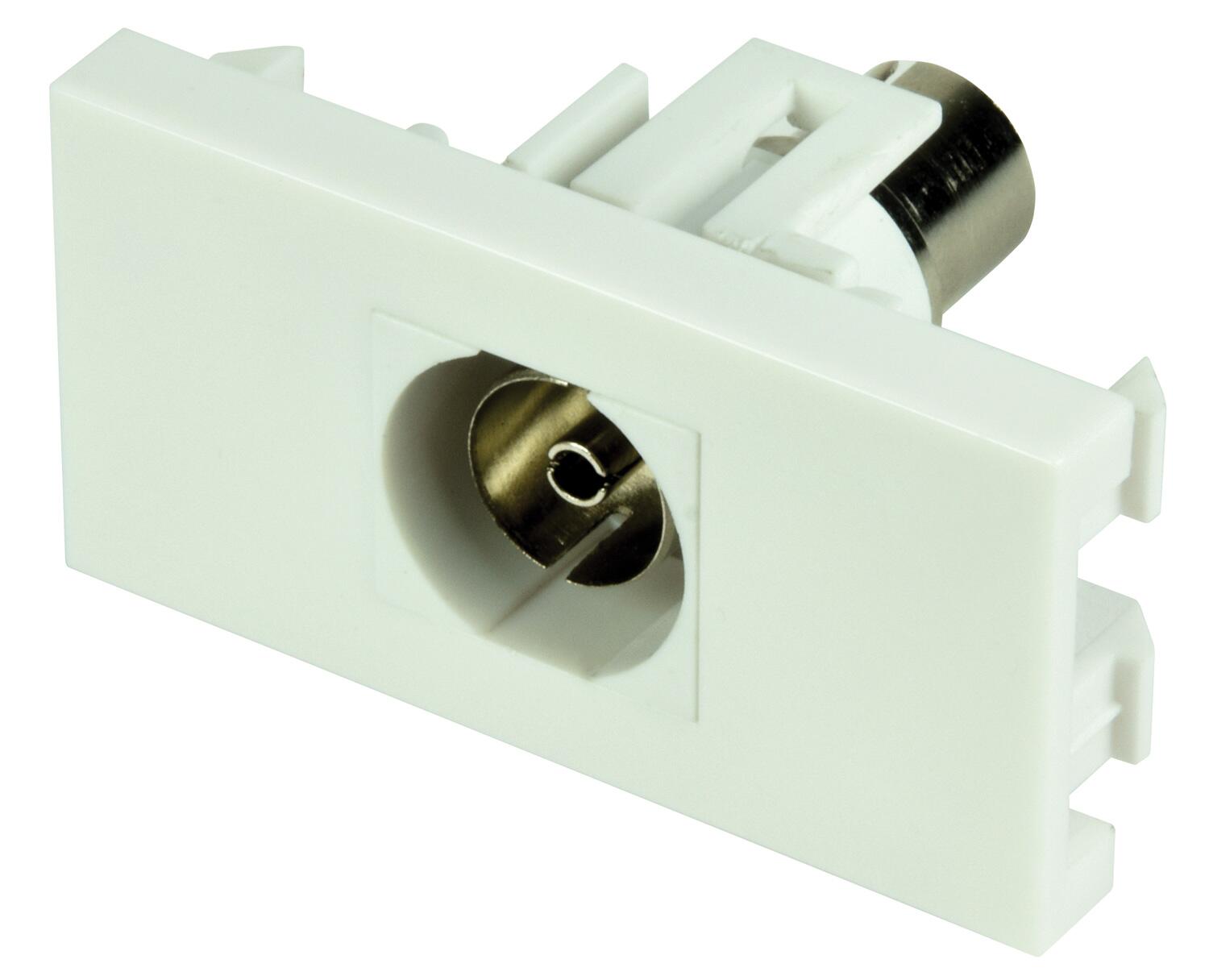 AV:Link Wall Plate Module - Coaxial Keystone Socket - 122.560UK