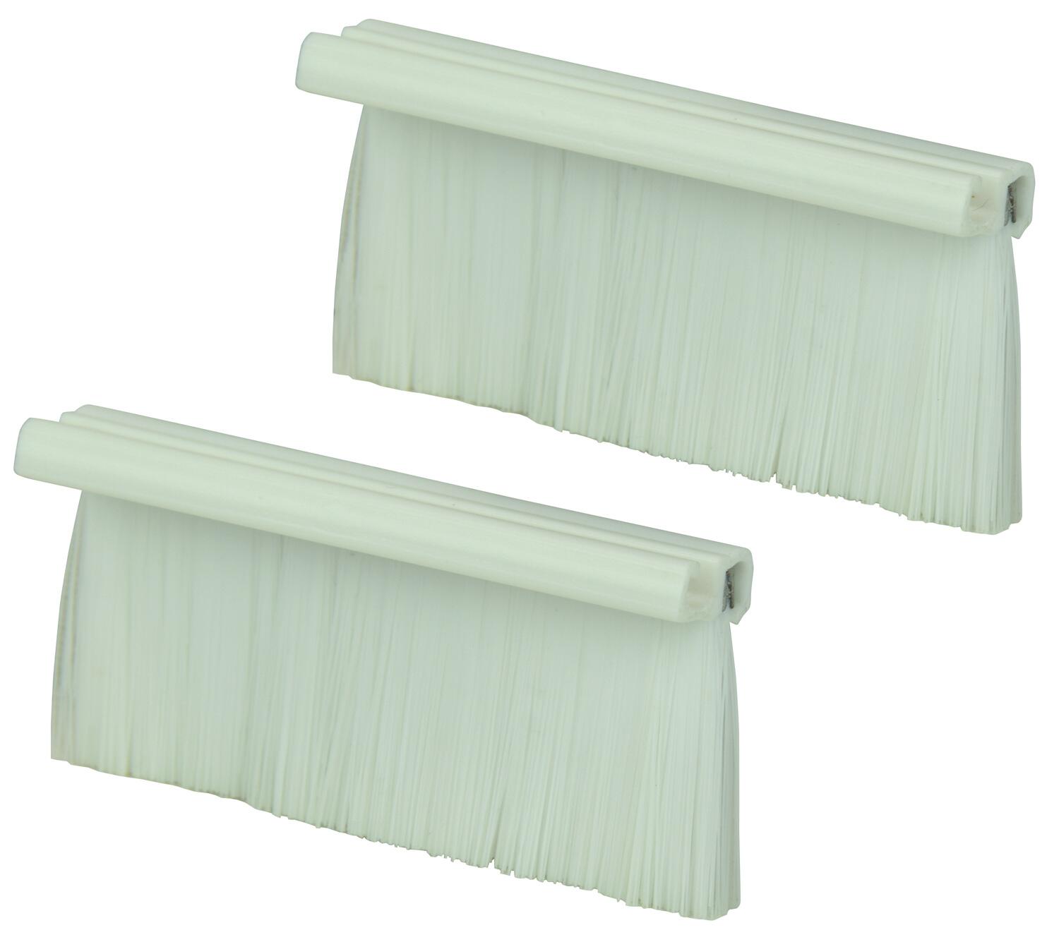 AV:Link White Single Gang Wallplate Brushes - 123.281UK