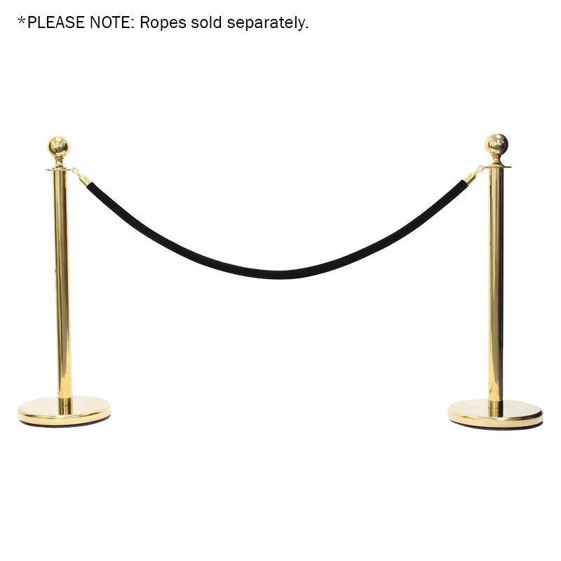 eLumen8 Gold Barrier Pole - Black Example