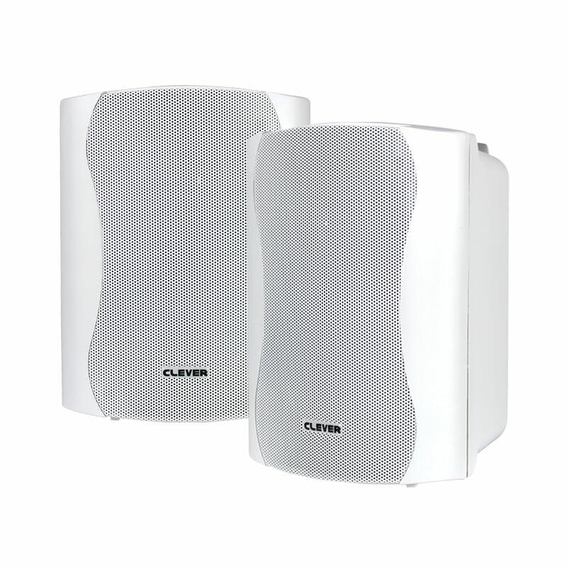 Clever Acoustics WPS 35T White 100V Weatherproof Speakers (Pair)