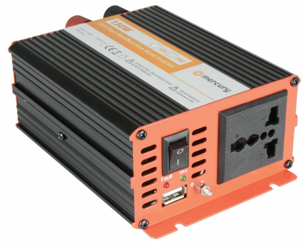 Mercury IMS150-12 12Vdc 150W Modified Sine Wave Inverter - 652.000UK