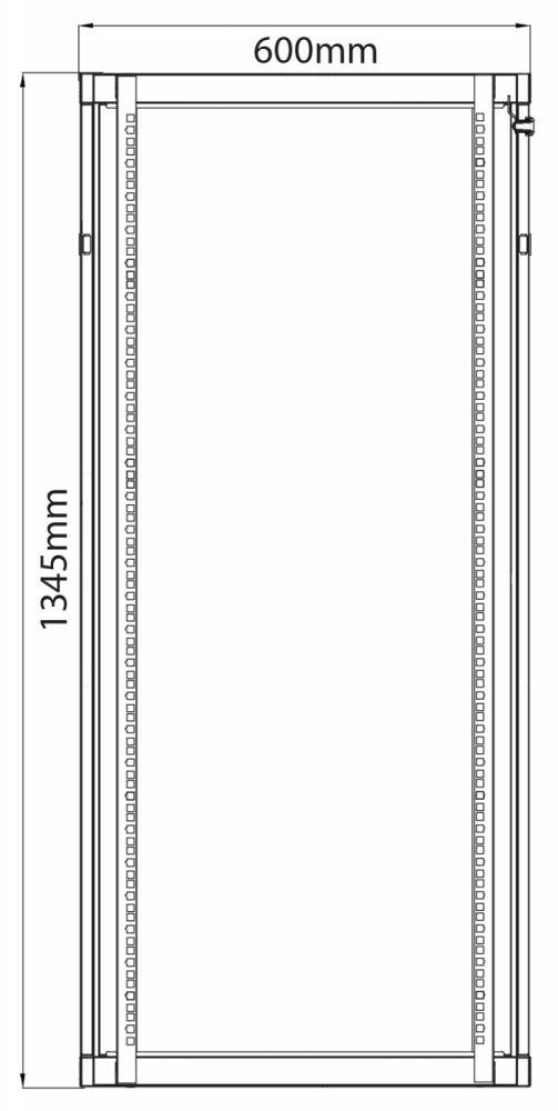 Adastra Rack Cabinet 28U x 600mm Deep 953.628UK