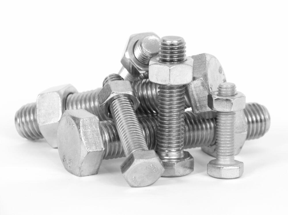 Doughty F826 Hexagonal M10 Bolt, 50mm, Pack of 100